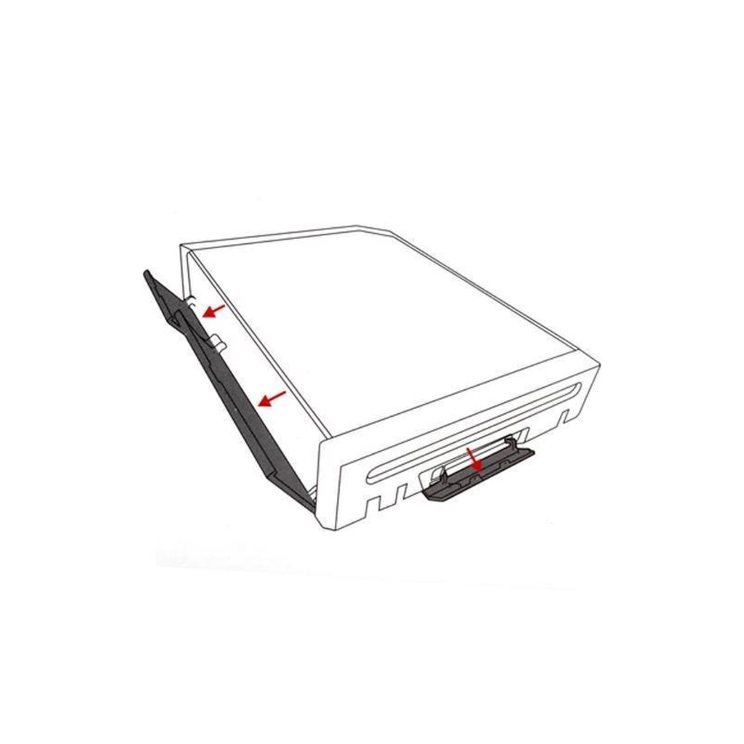 Wii voorkant- en zijkantkleppen – Zwart - Afbeelding 2